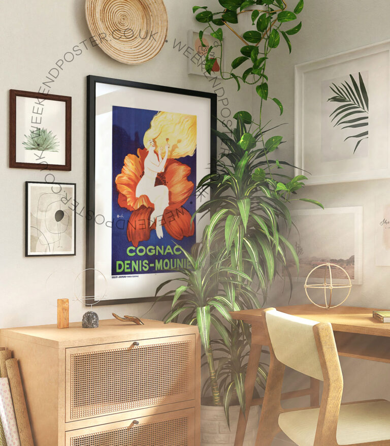 Cognac Denis Mounie vintage poster