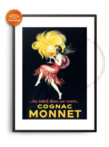 Cognac Monnet vintage poster