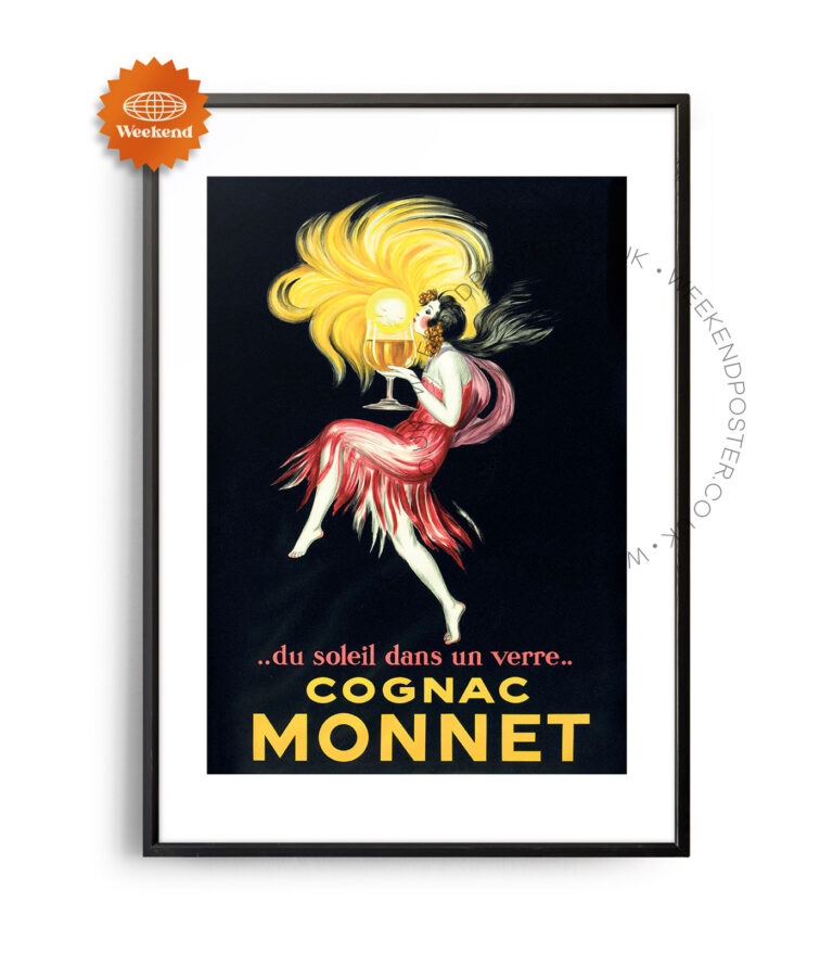 Cognac Monnet vintage poster