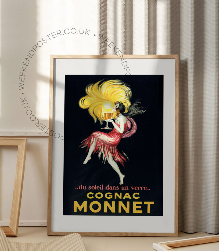 Cognac Monnet vintage poster