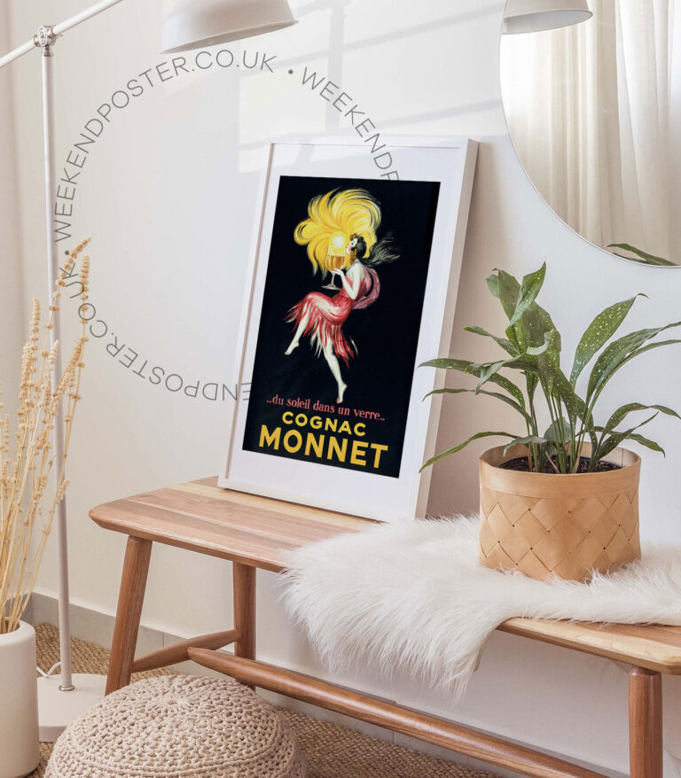 Cognac Monnet vintage poster