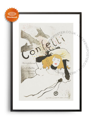 Confetti Vintage poster