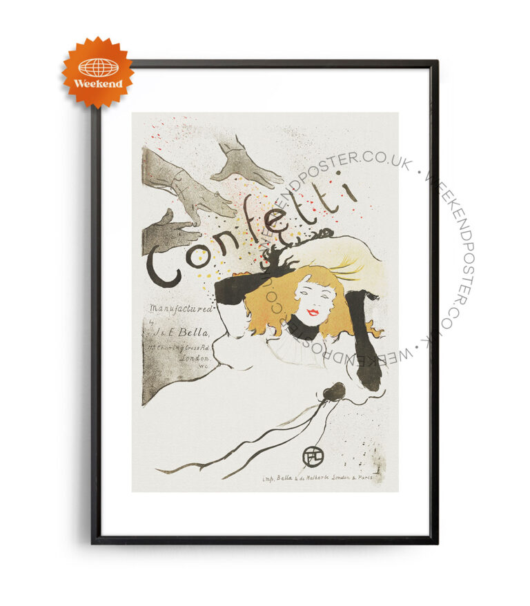 Confetti Vintage poster