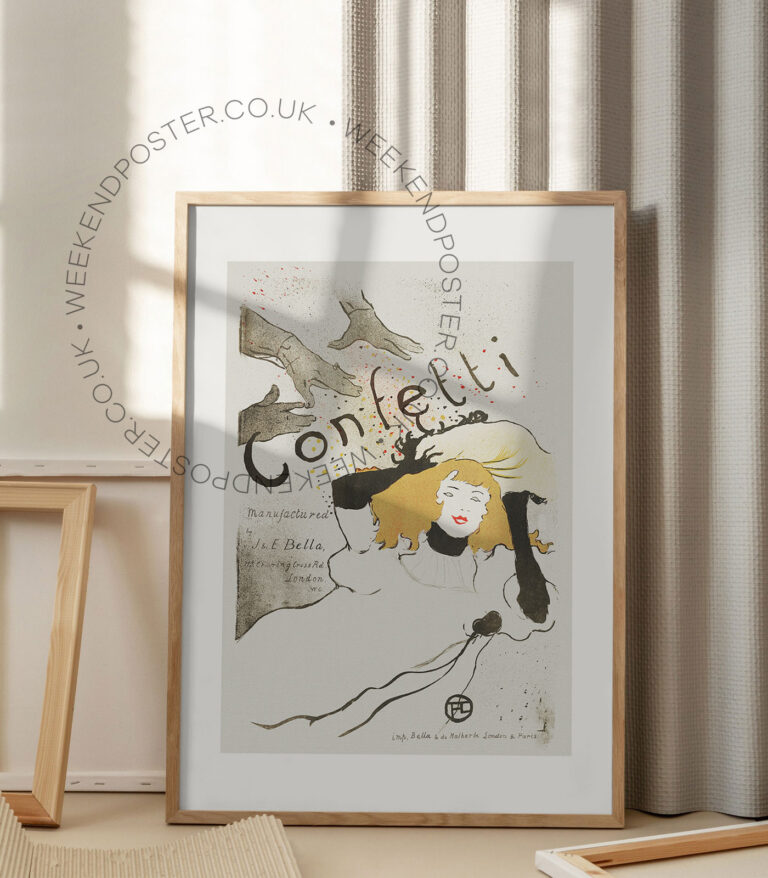 Confetti Vintage poster
