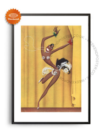 Dancing Woman vintage poster