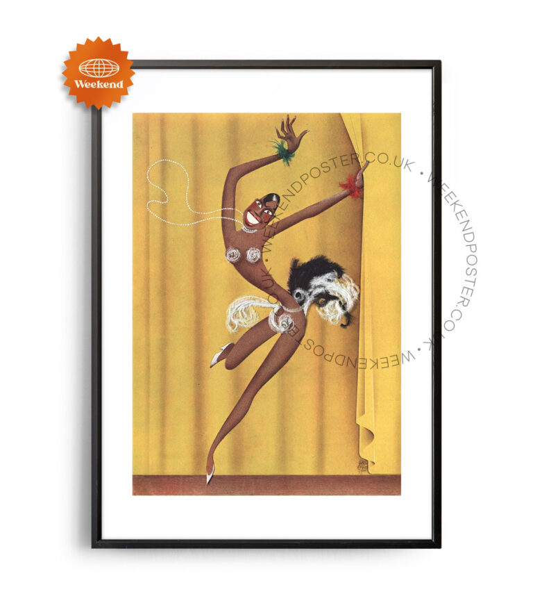 Dancing Woman vintage poster