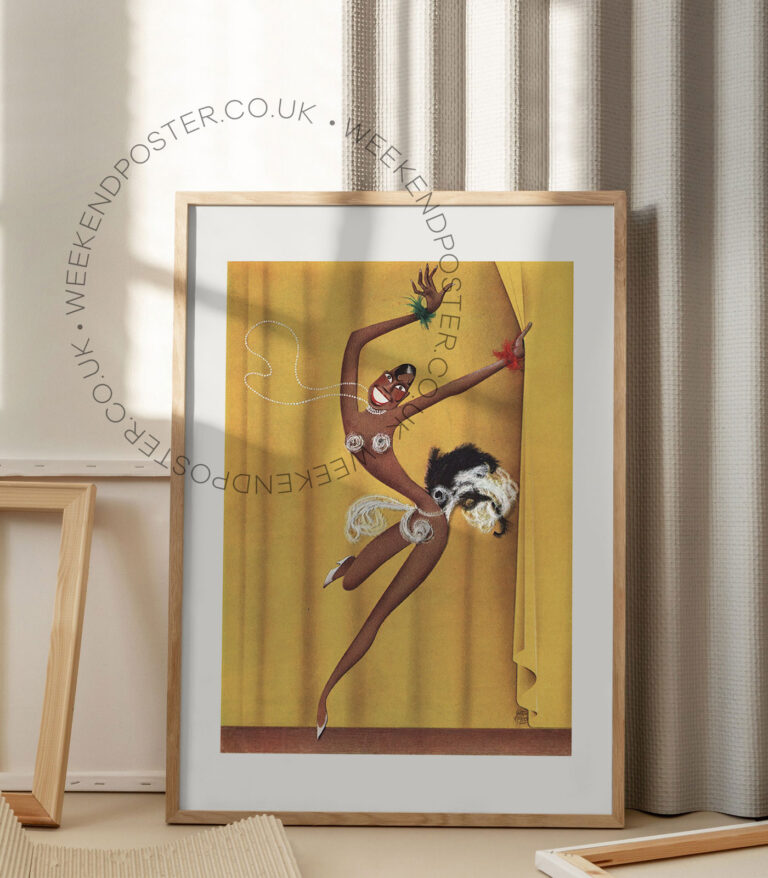 Dancing Woman vintage poster