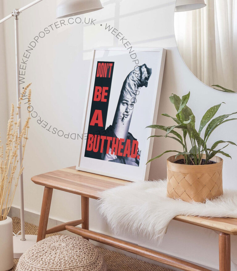 Don't Be A Butthead vintage poster