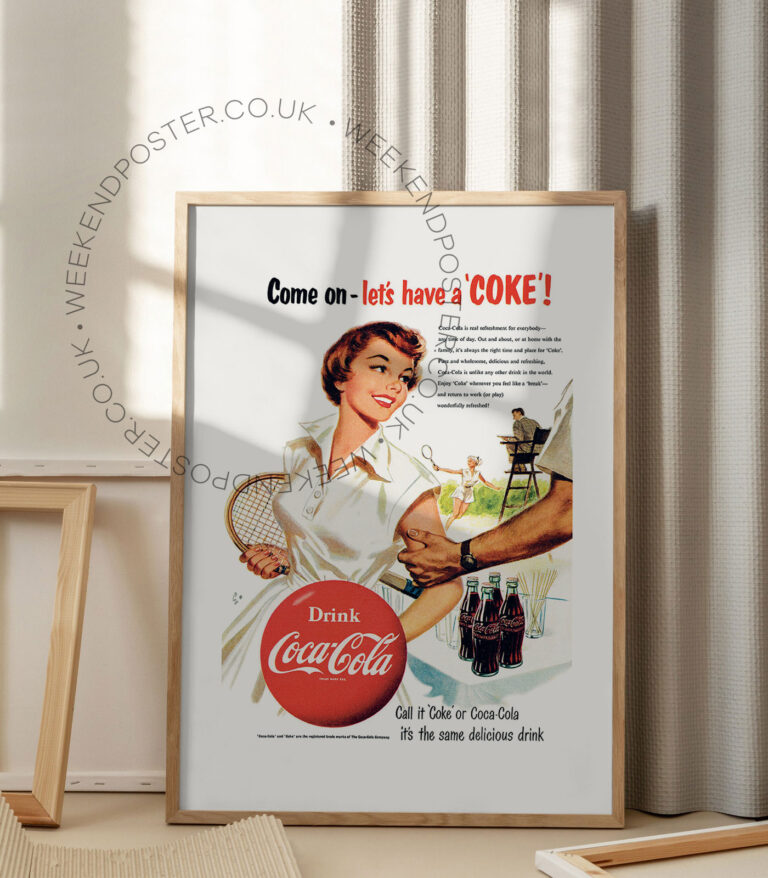 Drink Coca Cola vintage poster