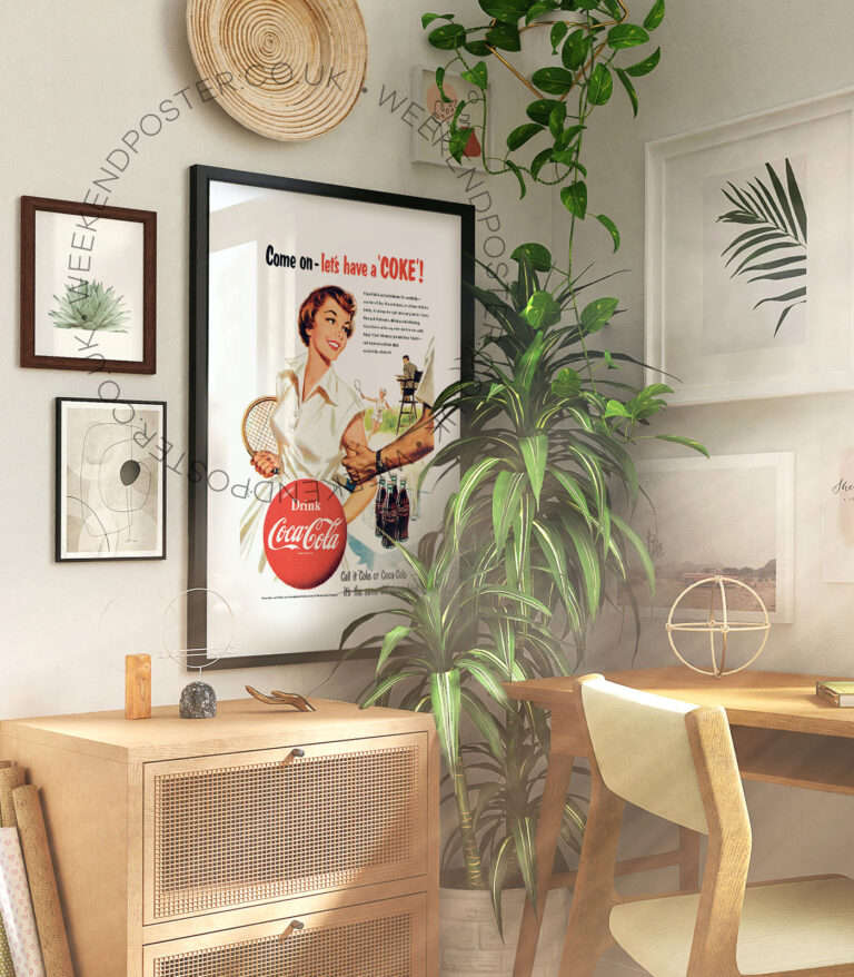 Drink Coca Cola vintage poster