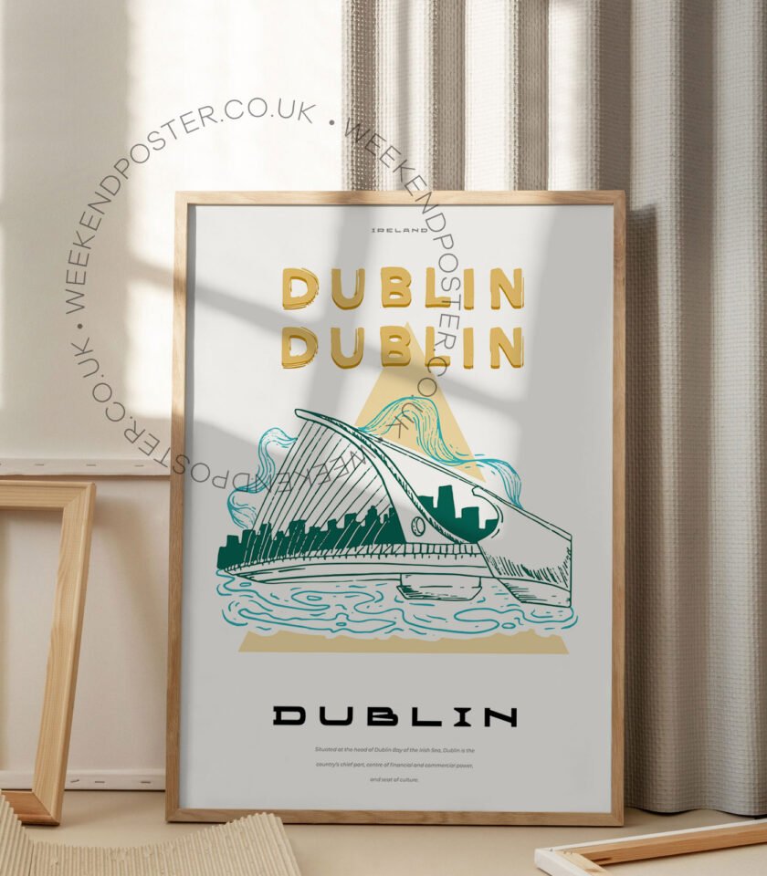 Dublin Ireland landmark poster - Image 2