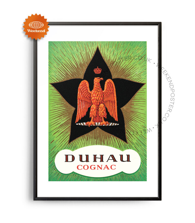 Duhau Cognac vintage poster