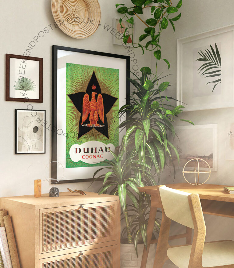 Duhau Cognac vintage poster