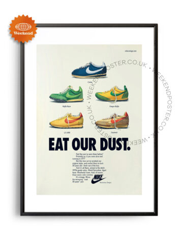 Eat Our Dust Nike vintage poster
