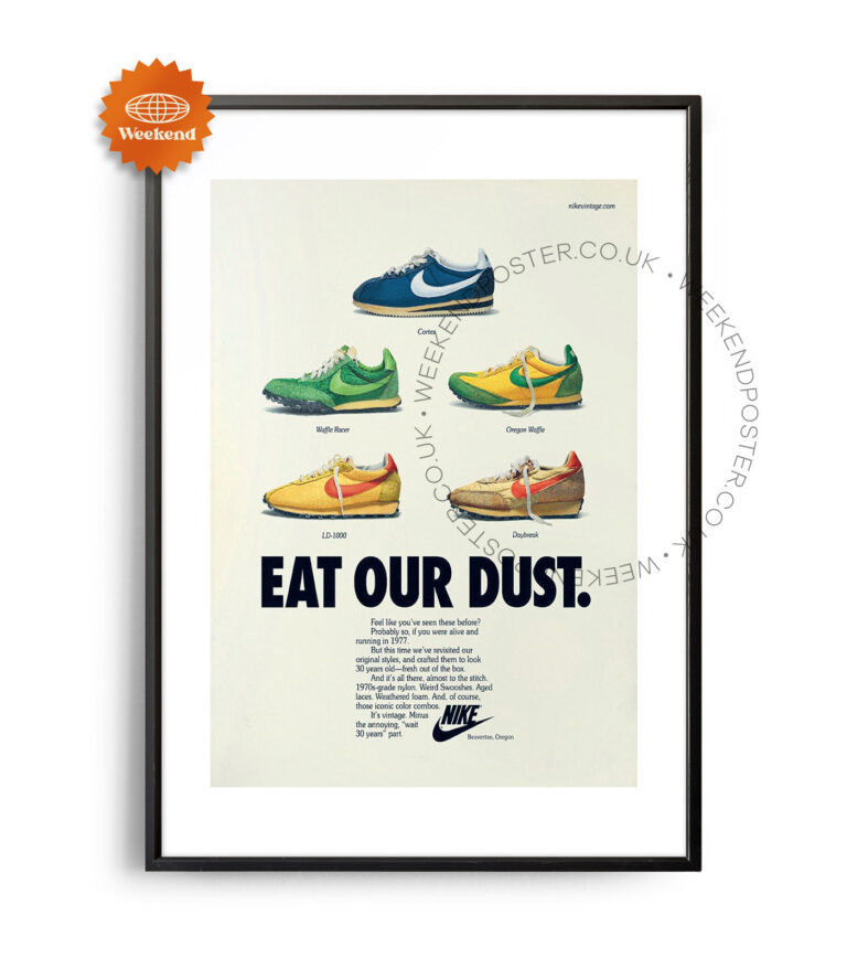 Eat Our Dust Nike vintage poster
