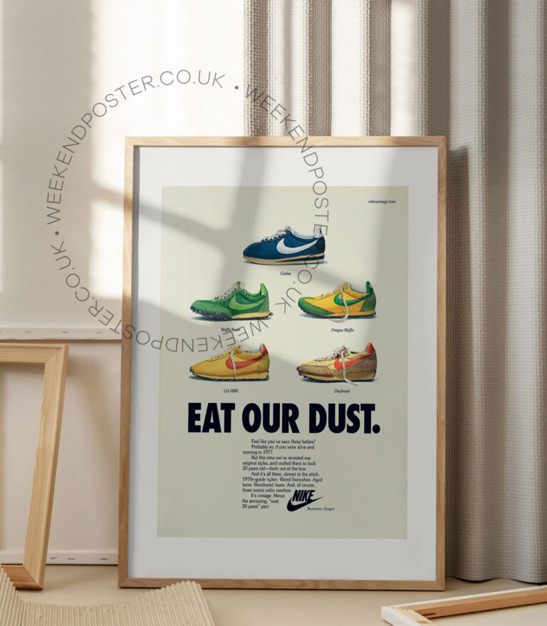 Eat Our Dust Nike vintage poster