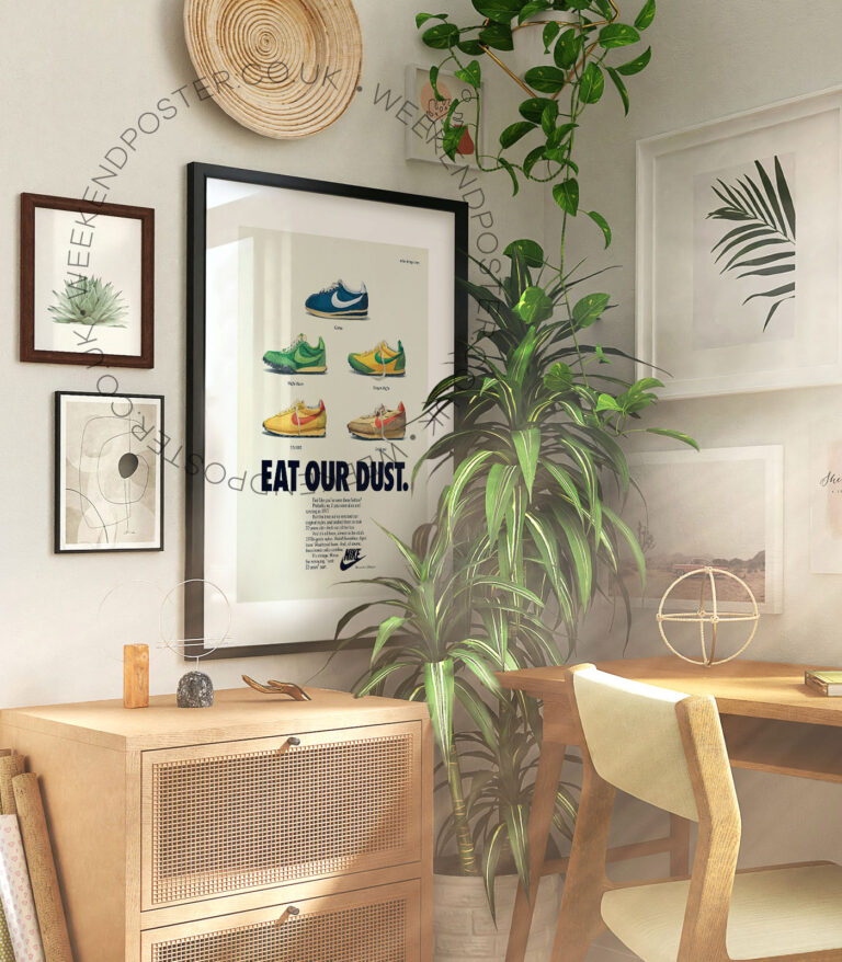 Eat Our Dust Nike vintage poster