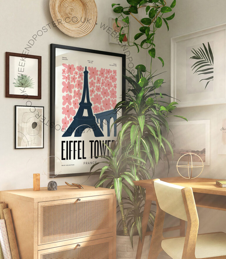 Eiffel Tower Paris landmark poster