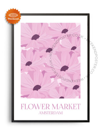 Flower Market Amsterdam poster