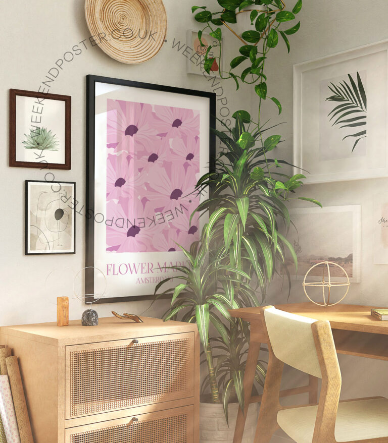 Flower Market Amsterdam poster