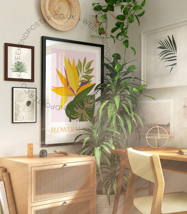 Flower Market Barselona poster