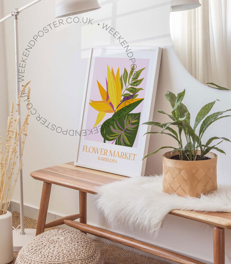 Flower Market Barselona poster