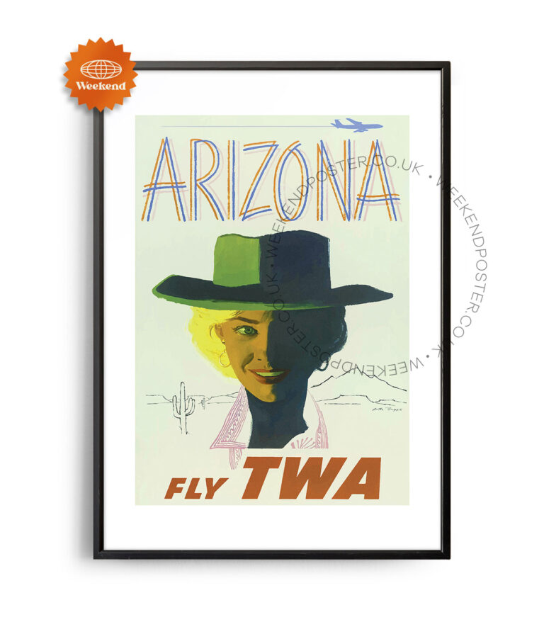 Fly Twa Arizona vintage poster
