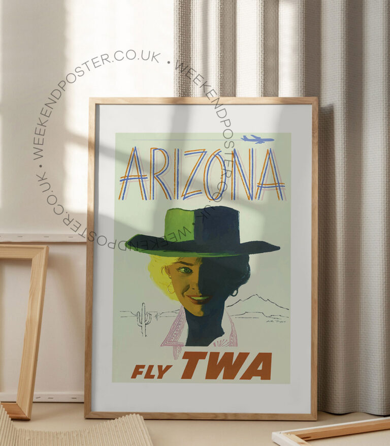 Fly Twa Arizona vintage poster