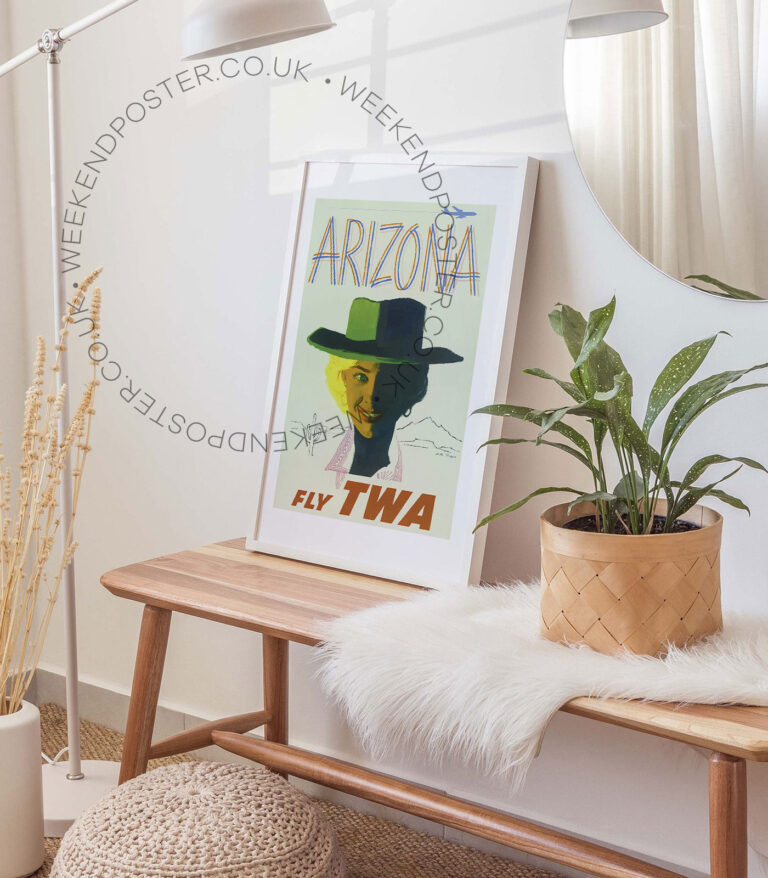 Fly Twa Arizona vintage poster