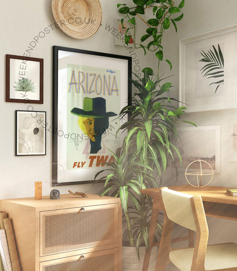 Fly Twa Arizona vintage poster