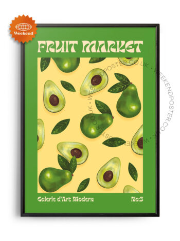 Fruit Market Avocado poster