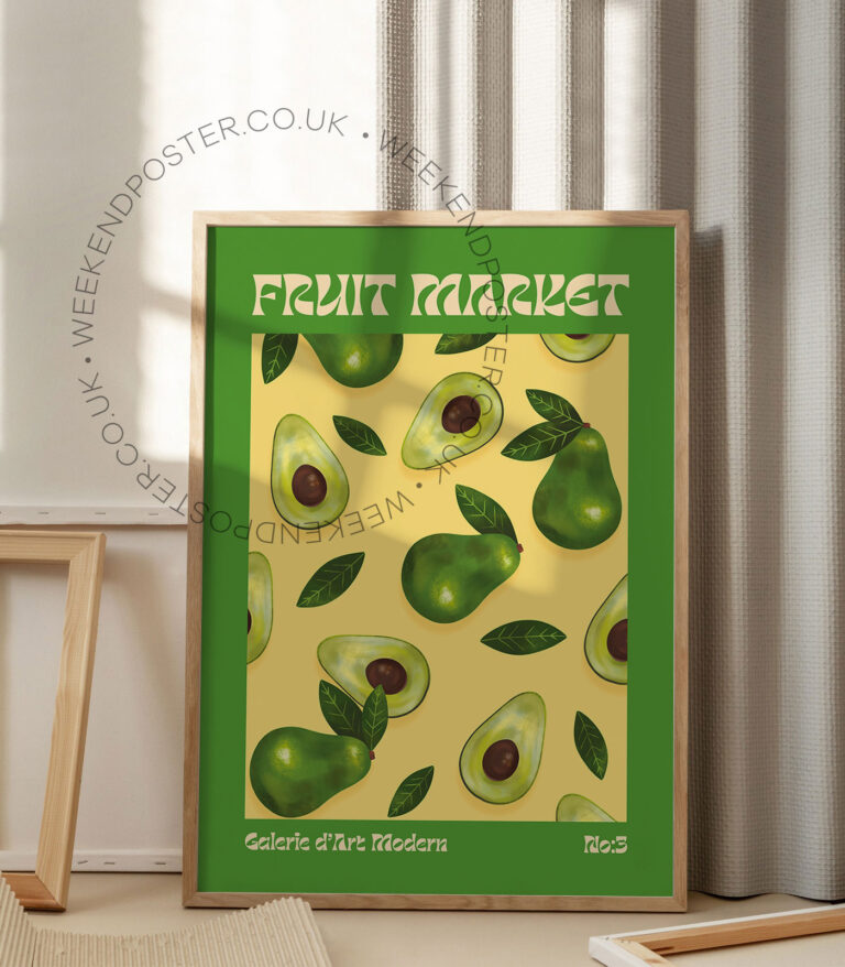 Fruit Market Avocado poster