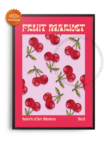Fruit Market Cherry poster