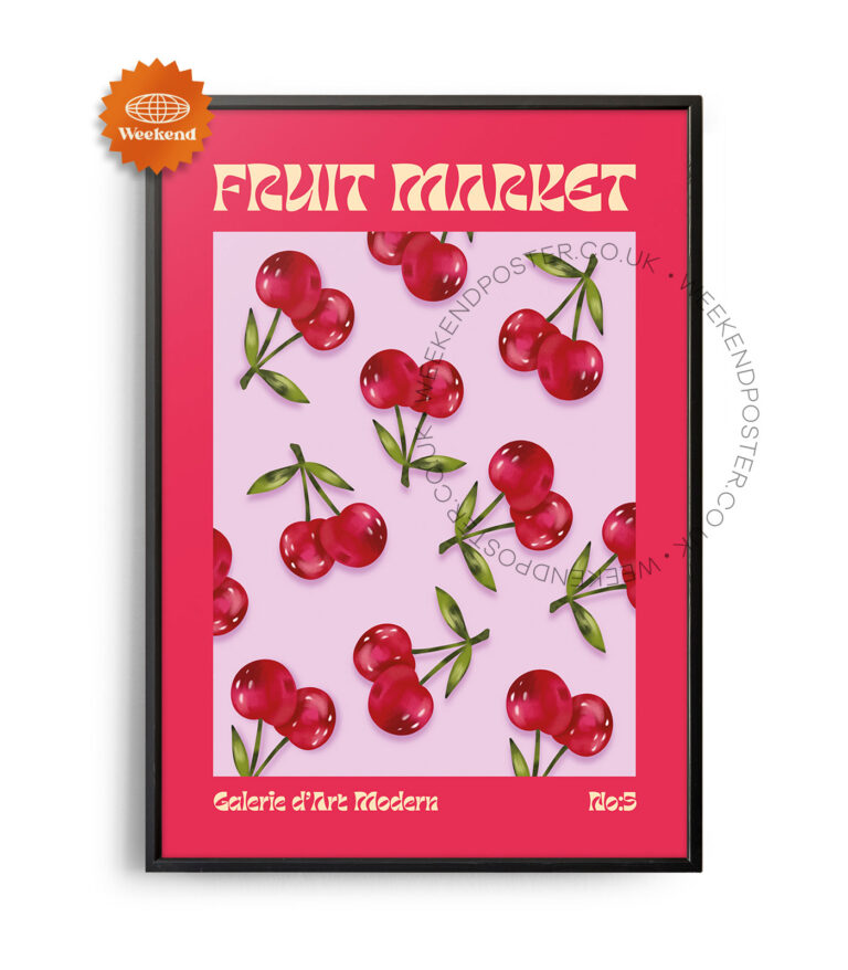 Fruit Market Cherry poster