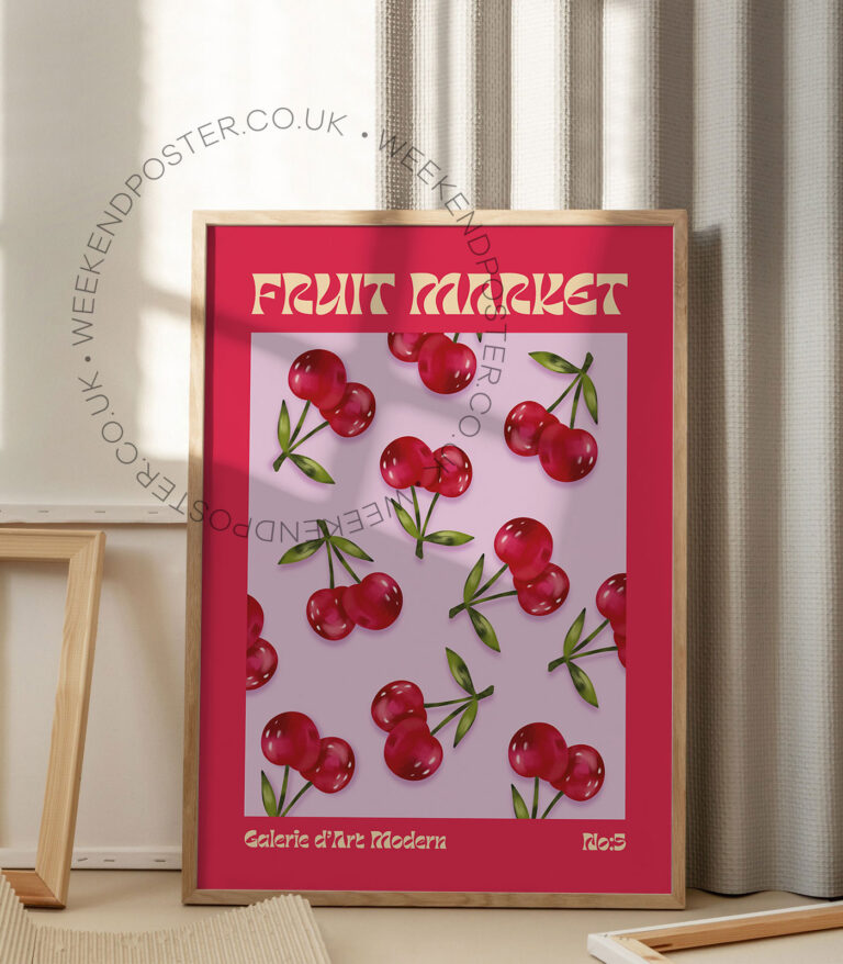 Fruit Market Cherry poster