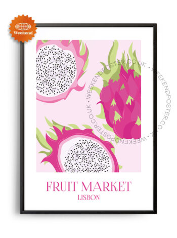Fruit Market Lisbon poster