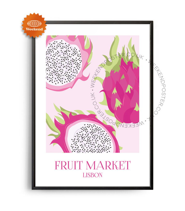 Fruit Market Lisbon poster