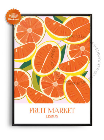 Fruit Market Lisbon poster