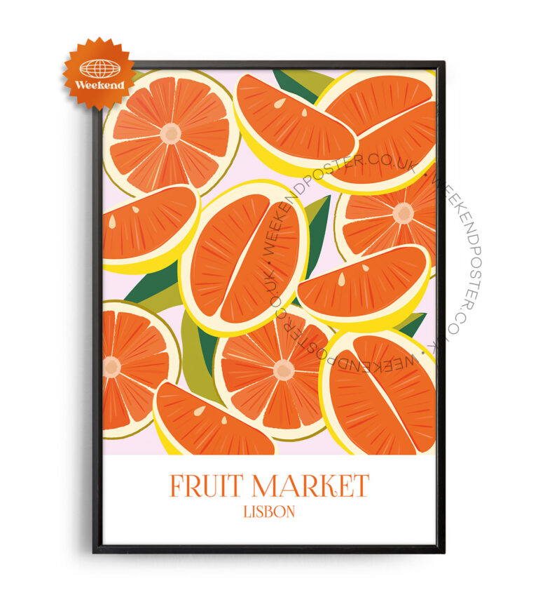 Fruit Market Lisbon poster