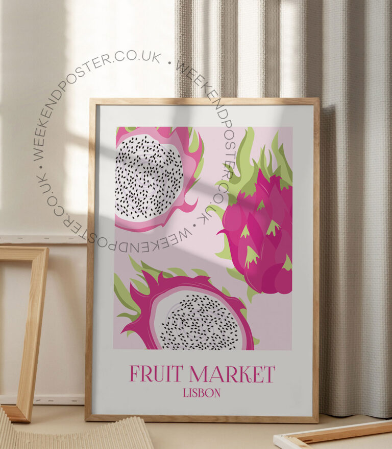 Fruit Market Lisbon poster