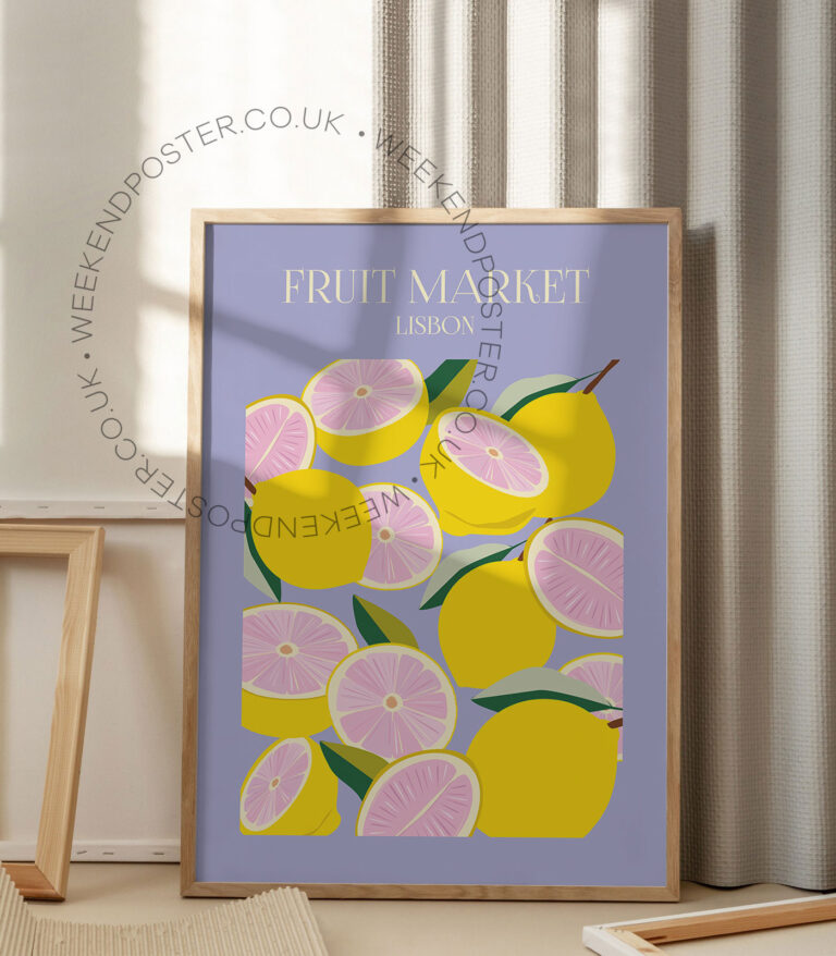 Fruit Market Lisbon poster