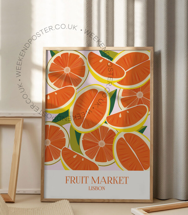 Fruit Market Lisbon poster