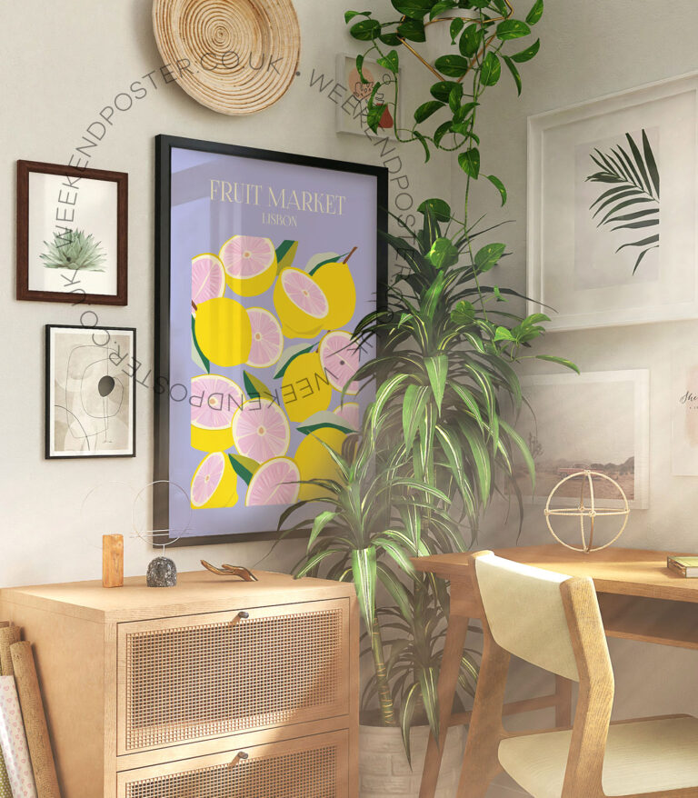 Fruit Market Lisbon poster