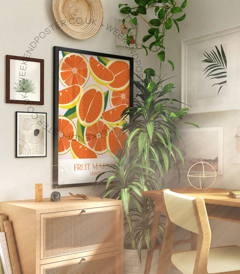 Fruit Market Lisbon poster