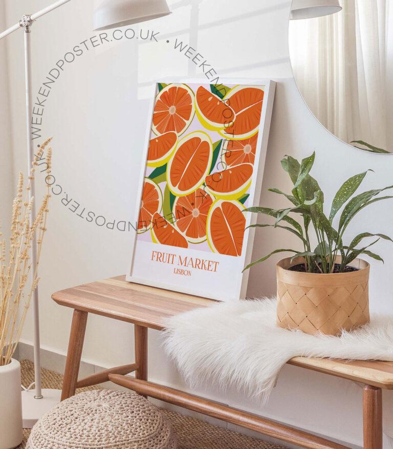 Fruit Market Lisbon poster