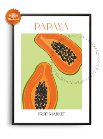 Fruit Market Papaya poster