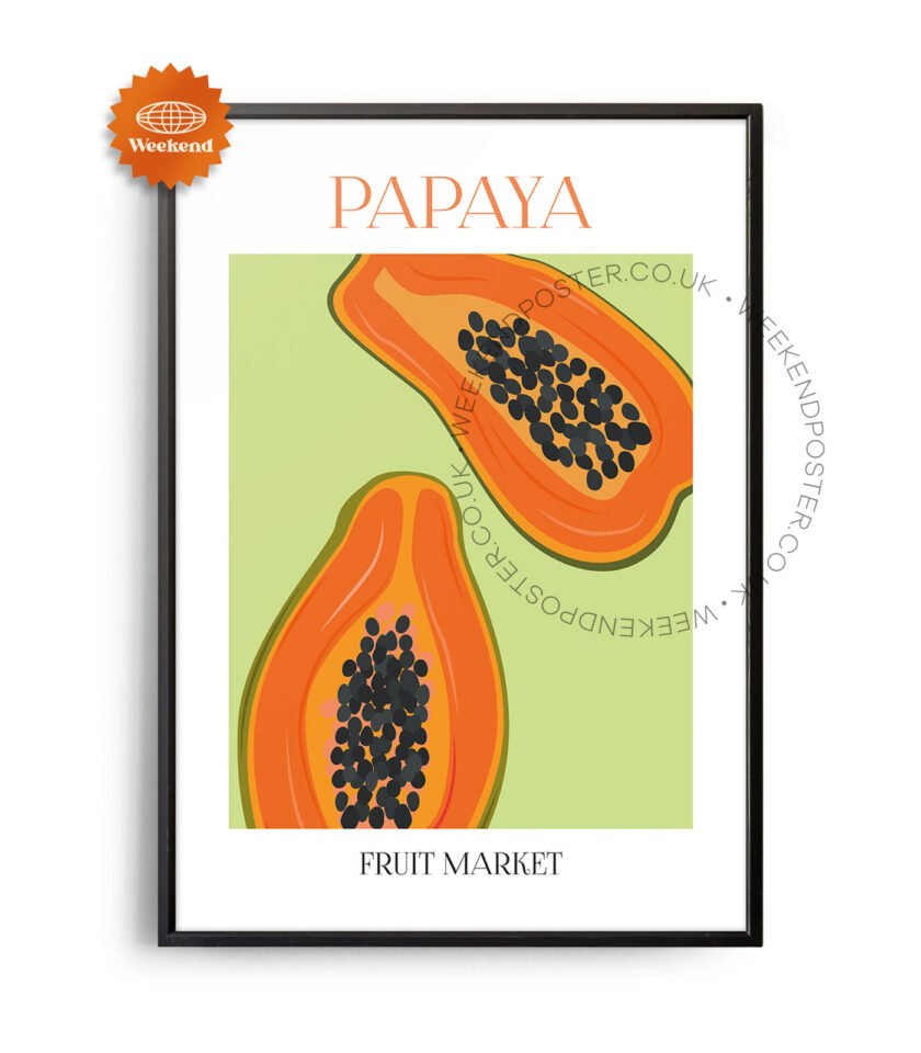 Fruit Market Papaya poster