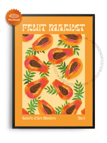 Fruit Market Papaya poster