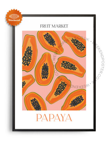 Fruit Market Papaya poster