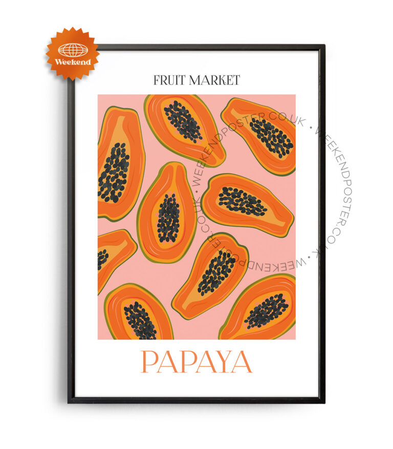 Fruit Market Papaya poster